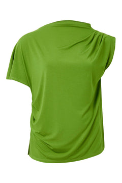 Cate Modal Jersey Top Green