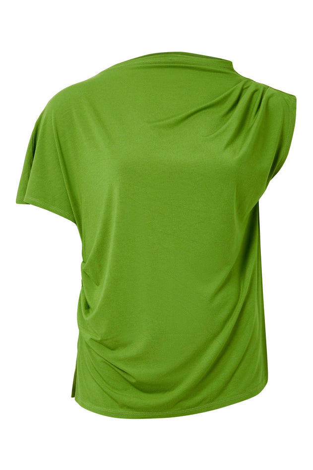 Cate Modal Jersey Top Green