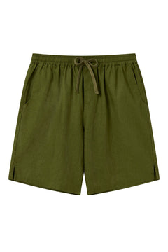 Jerry Linen/Cotton Shorts Khaki