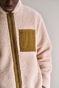 DREW Recycled PET Fleece Jacket- Sand