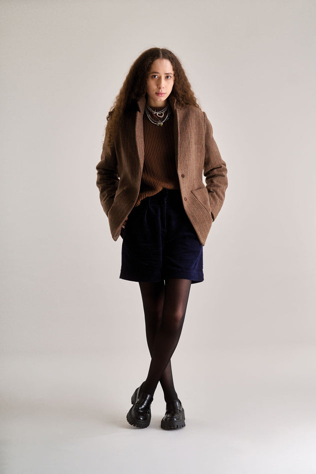 OPHELIA Recycled Poly Wool Blazer - Biscuit