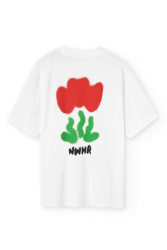 Tulip Print T-Shirt White