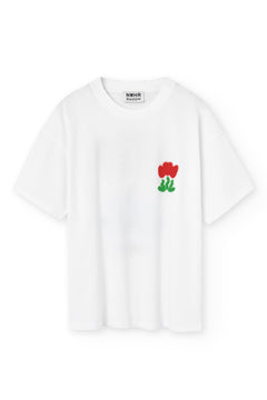 Tulip Print T-Shirt White