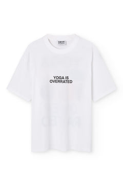 Yoga Is Overrated T-Shirt White