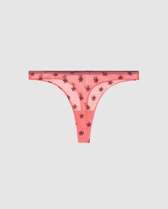 Mesh Thong Coral/Cherry