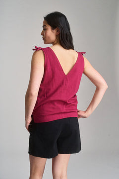 Celia Organic Cotton Top Berry