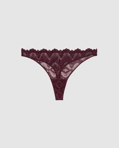 Lace Thong Cherry