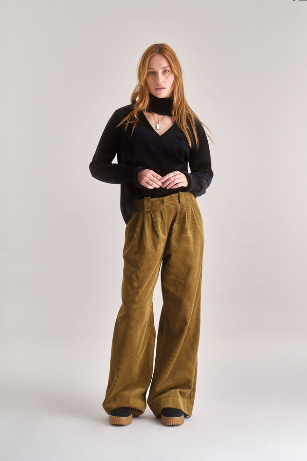 ALICE Velvet Top - Black