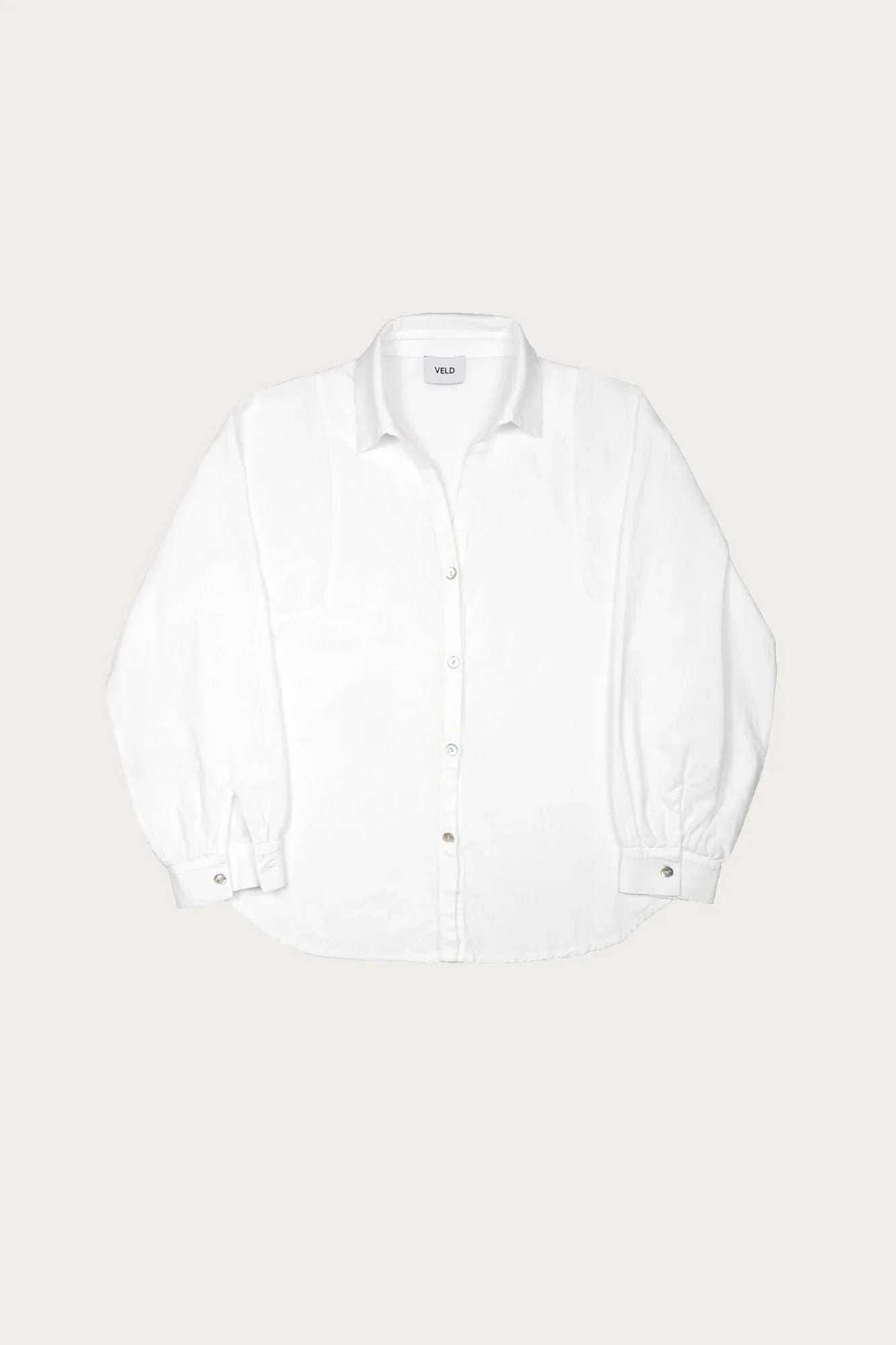 Calabasas Linen Button Down Shirt White