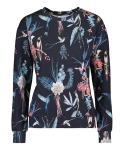 Casual Chic Print Shirt Bluebird - IVALO.COM