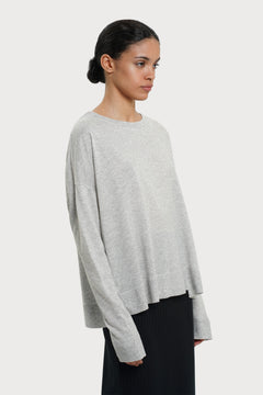 Cecile Knitted Sweater Grey Melange