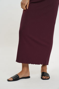 Coco Skirt Wine Red