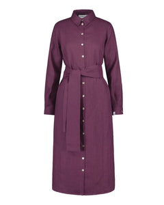 Chloe Linen Dress Royal Violet - IVALO.COM