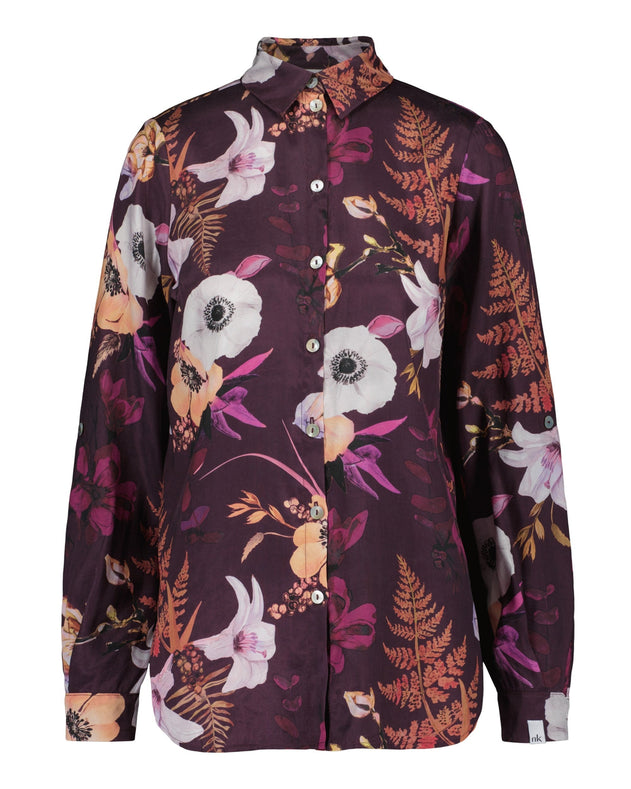 Chloe Button-up Shirt Secret Lily Purple