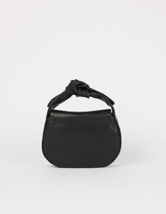 Coco Croissant Bag Soft Grain Leather Black