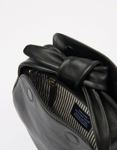 Coco Croissant Bag Soft Grain Leather Black
