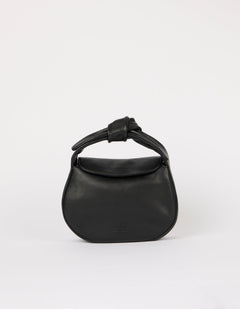 Coco Croissant Bag Soft Grain Leather Black
