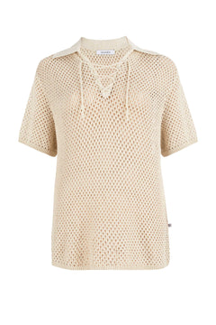 Coco Polo Lace Shirt Cream