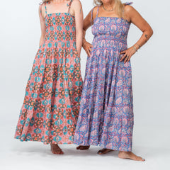 Colorful Halter Maxi Dress