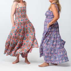 Colorful Halter Maxi Dress
