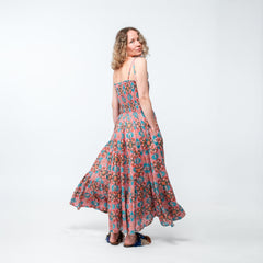 Colorful Halter Maxi Dress