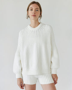 Delčia Cotton Sweater Off-White