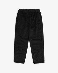 Wide Organic Cotton Unisex Cord Pant Black