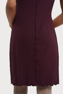 Corinne Dress Wine Red - IVALO.COM