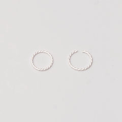 Tiny Twisted Mini Hoops