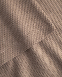Cropped Waffle T-shirt Washed Brown