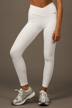 Crossed Daily Legging Pearl White