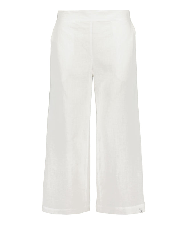 Culottes Linen Trousers Coconut Milk White