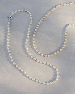 Yari Pearls Necklace White/Silver