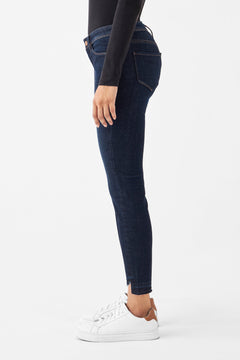 Mid Sun Slim Jeans Cropped Dark Denim