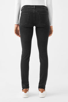 Mid Sun Slim Basic Black Denim