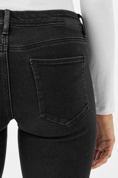 Mid Sun Slim Basic Black Denim