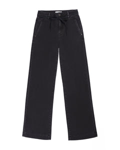 Dew Cropped Jeans Black Denim