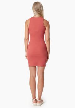 Derren Dress Red Wood