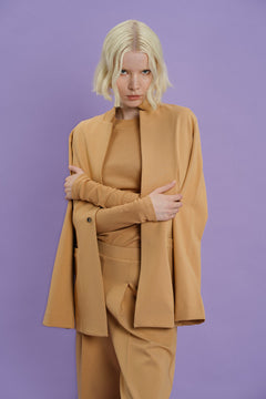 Atin Blazer Camel Brown