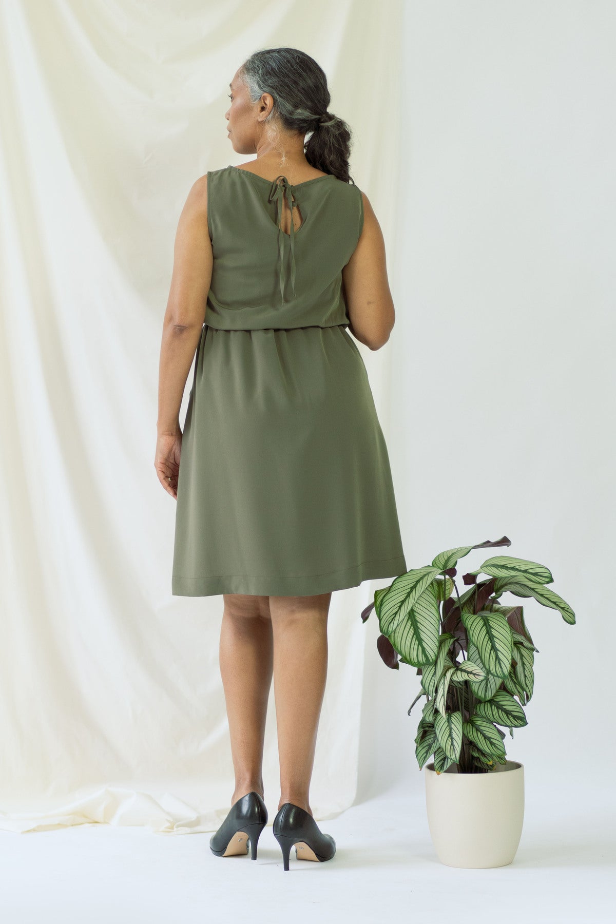 Bella Dress Olive Green