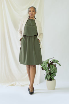 Bella Dress Olive Green