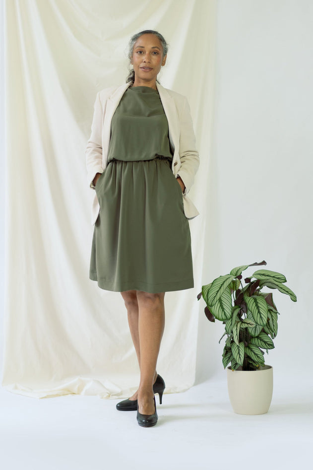 Bella Dress Olive Green