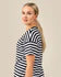 Muisto Long T-Shirt Black/White Stripe