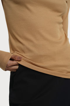 Ottawa Long Sleeve Top Camel Brown