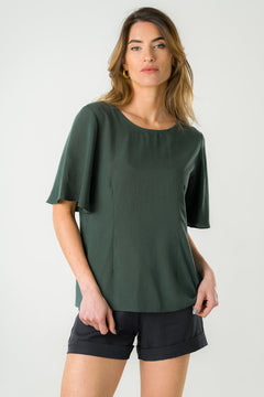 Lys Reversible Blouse Green