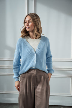 Short Cardigan Light Blue