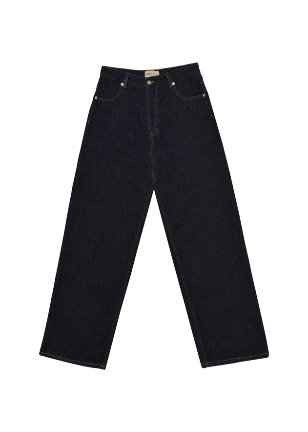 Knox Relaxed Straight Jeans Dark Blue