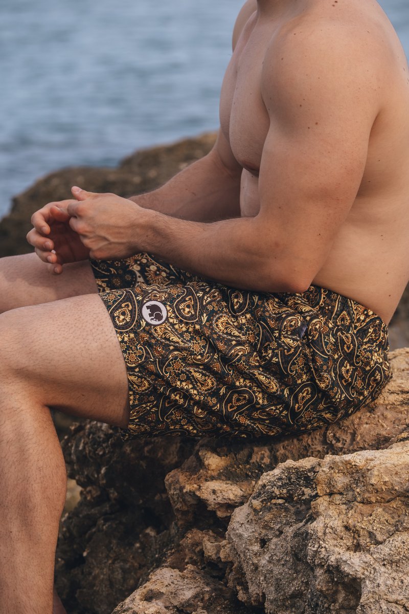 Forest Paisley Swim Shorts