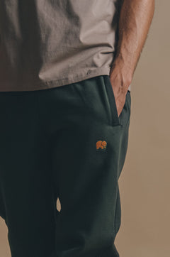 Organic Essential Sweatpants Scarab Green