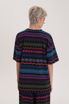 Vizitke Oversized T-shirt Pixel Dark